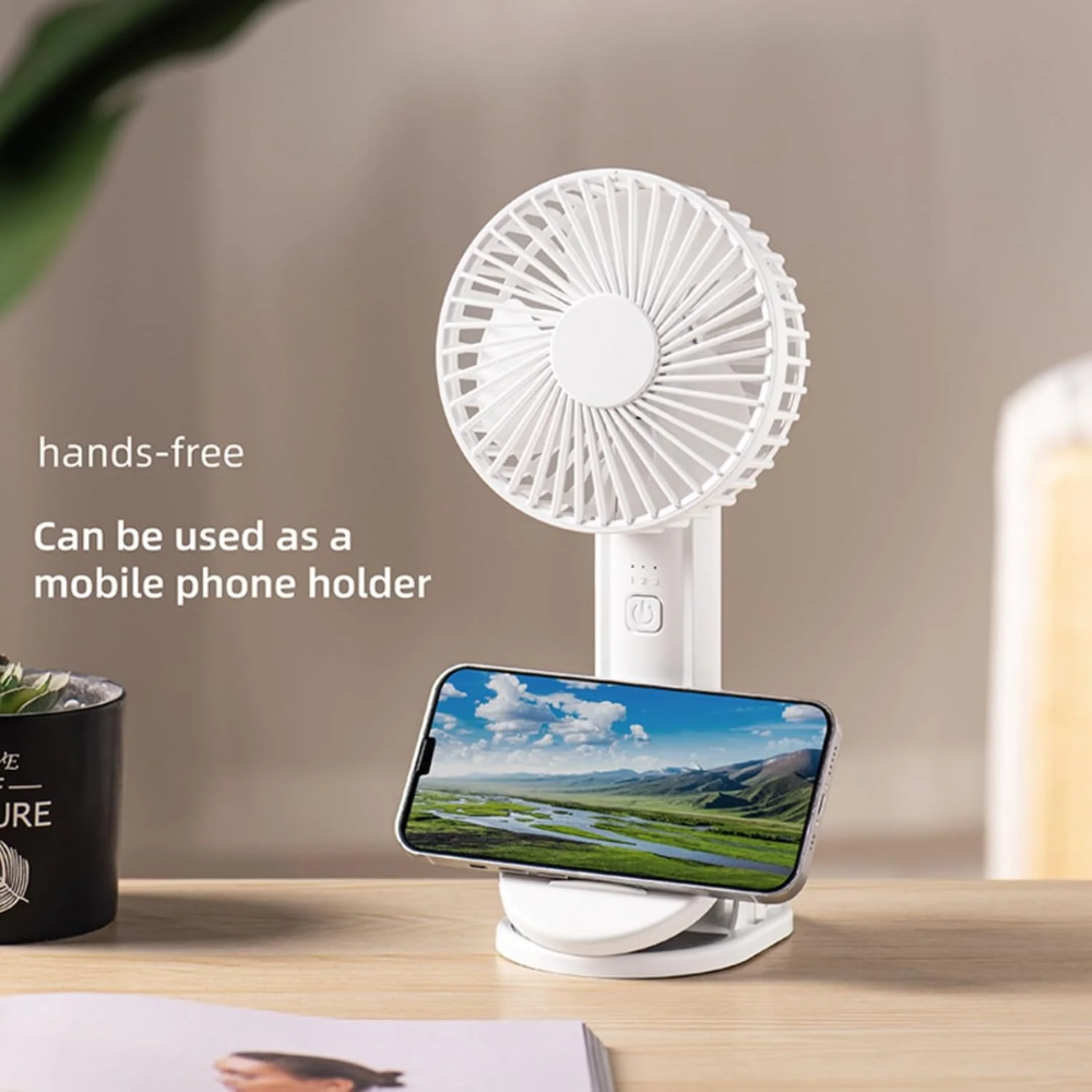 2 in 1 Handheld fan Clip on Stroller Fan, Portable Mini Fan Rechargeable