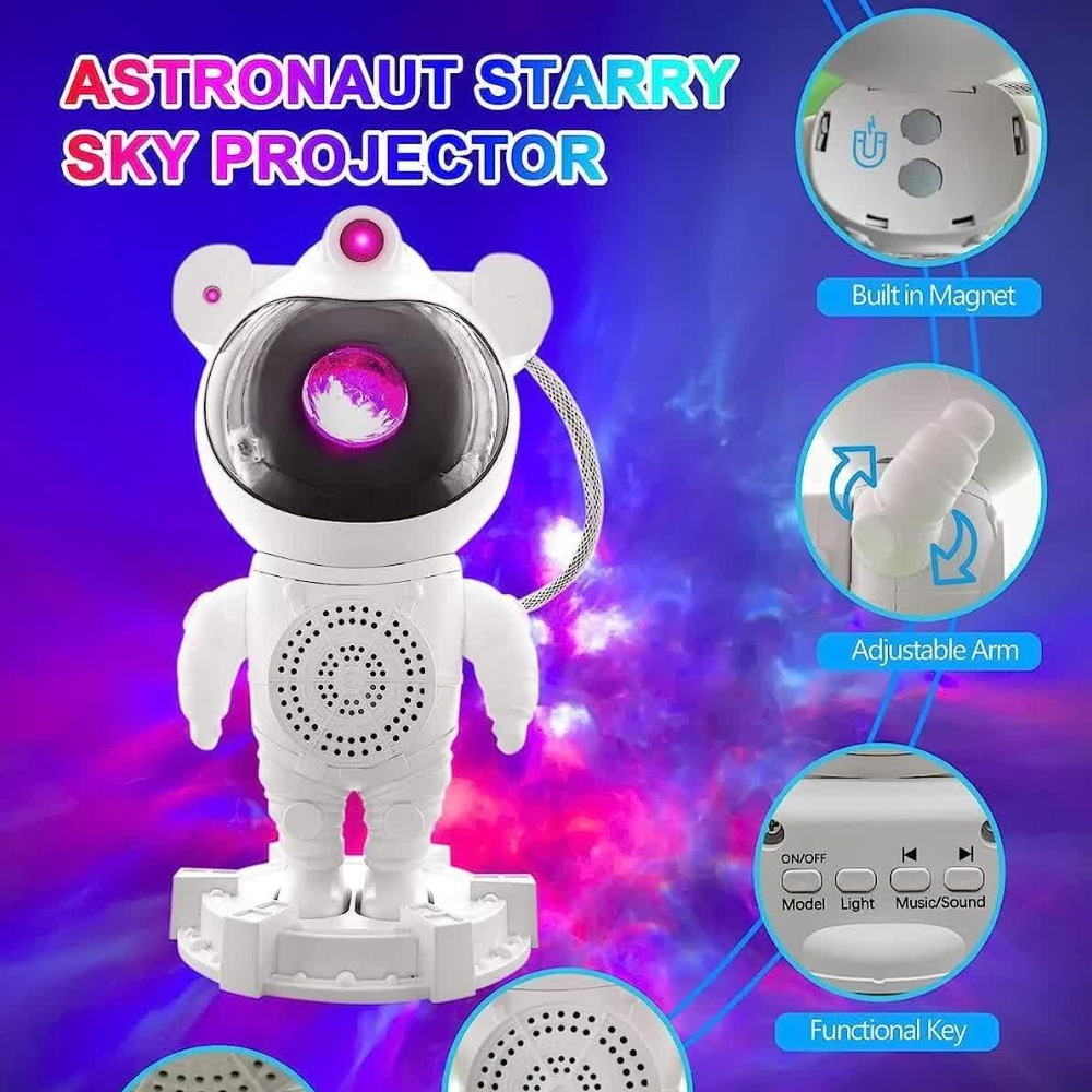Star Night Light Projector, Music Bluetooth Speaker