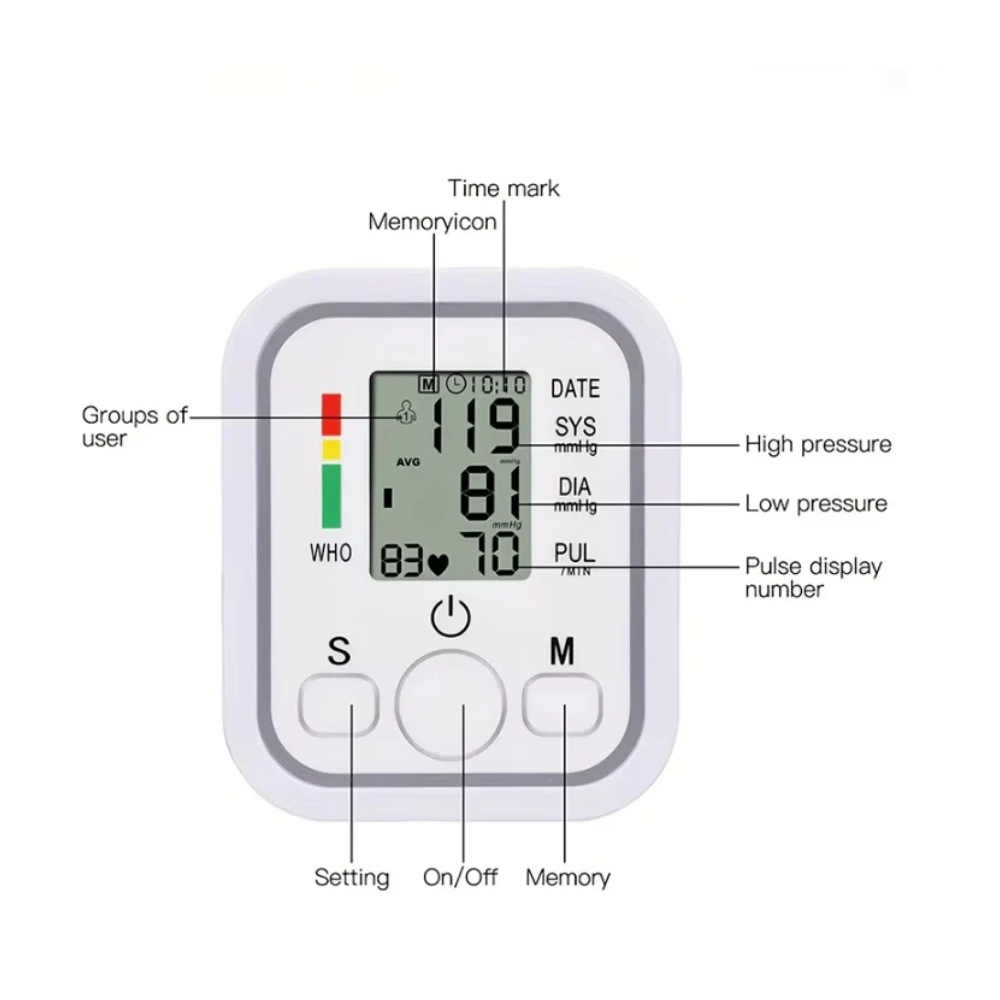 Automatic Blood Pressure Monitor, Clinically Validated, Blood Pressure Machine