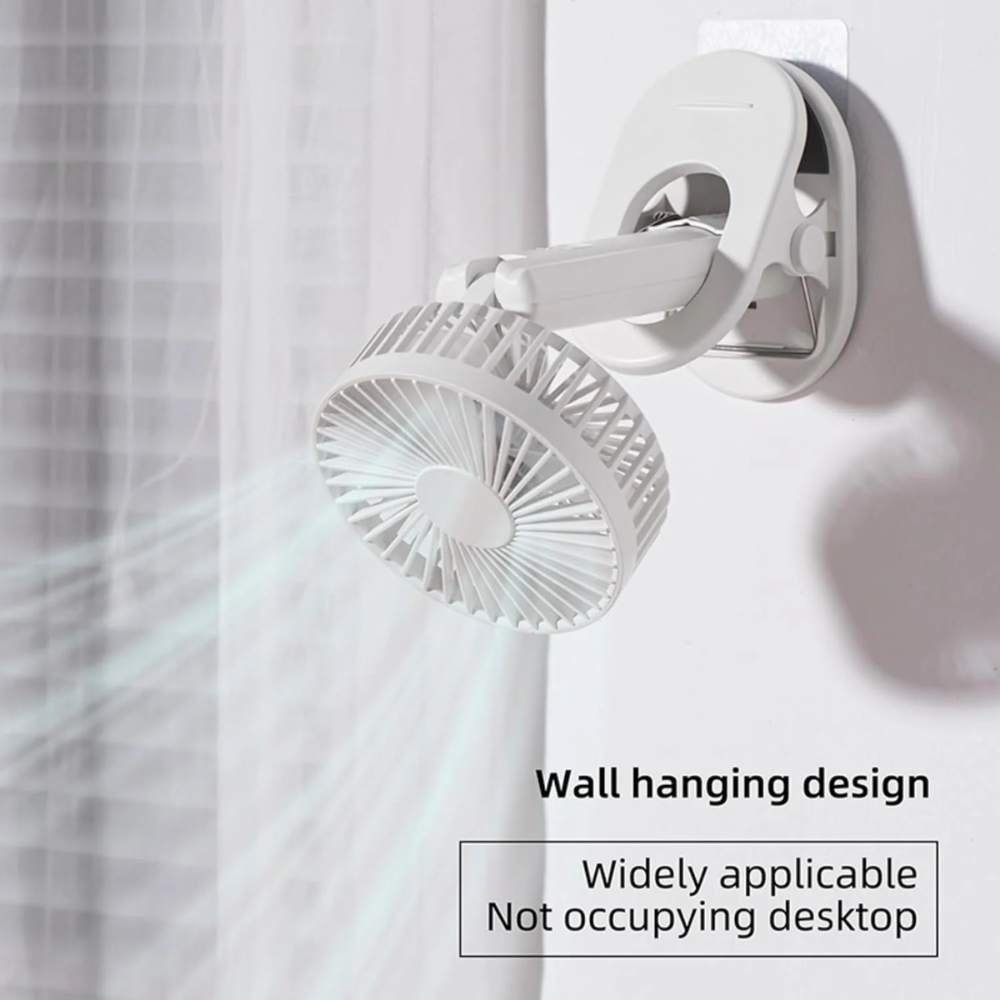 2 in 1 Handheld fan Clip on Stroller Fan, Portable Mini Fan Rechargeable