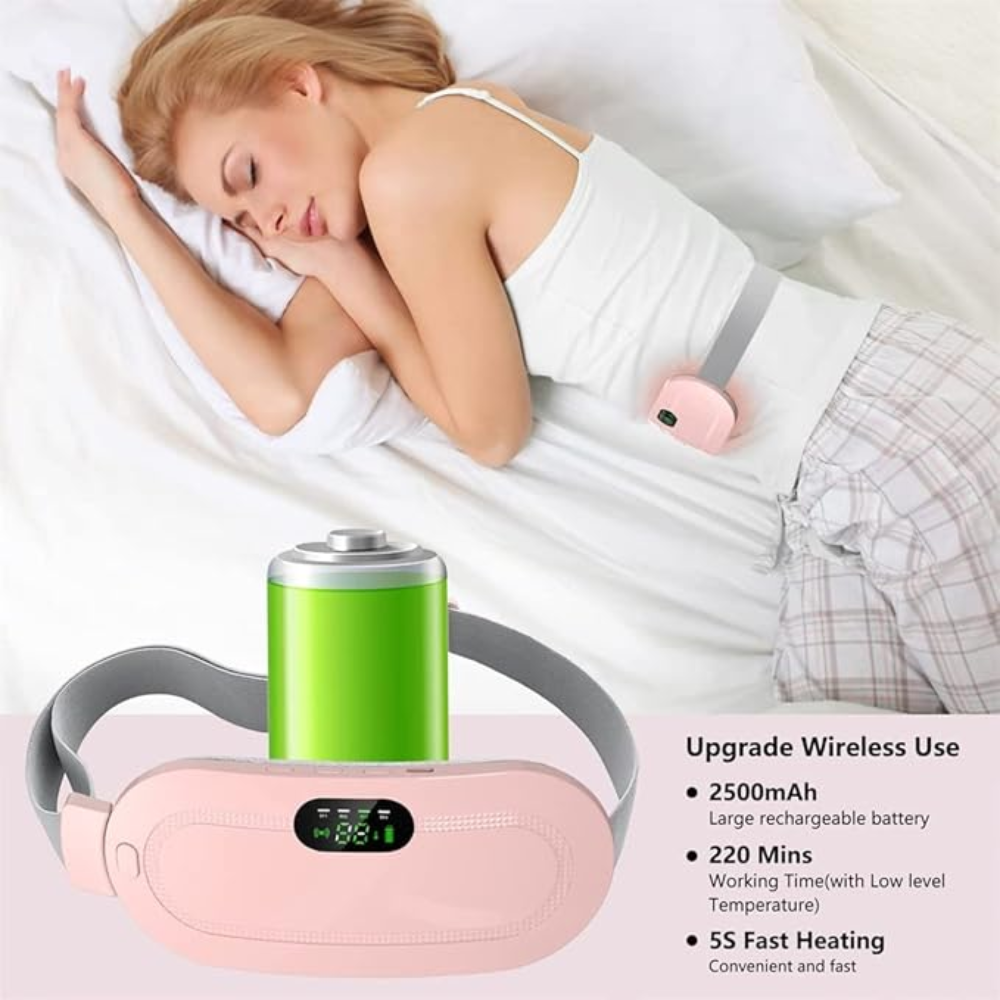 Sika deer Portable Heating Pad for Period Cramps with 5 Heat Levels